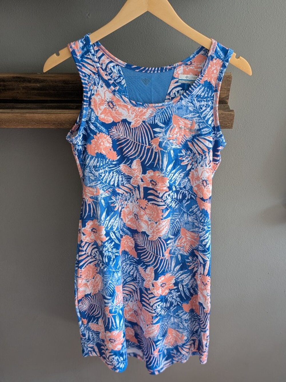 Columbia PFG Freezer III Dress S Floral Tropical Active Performance Sun Dress